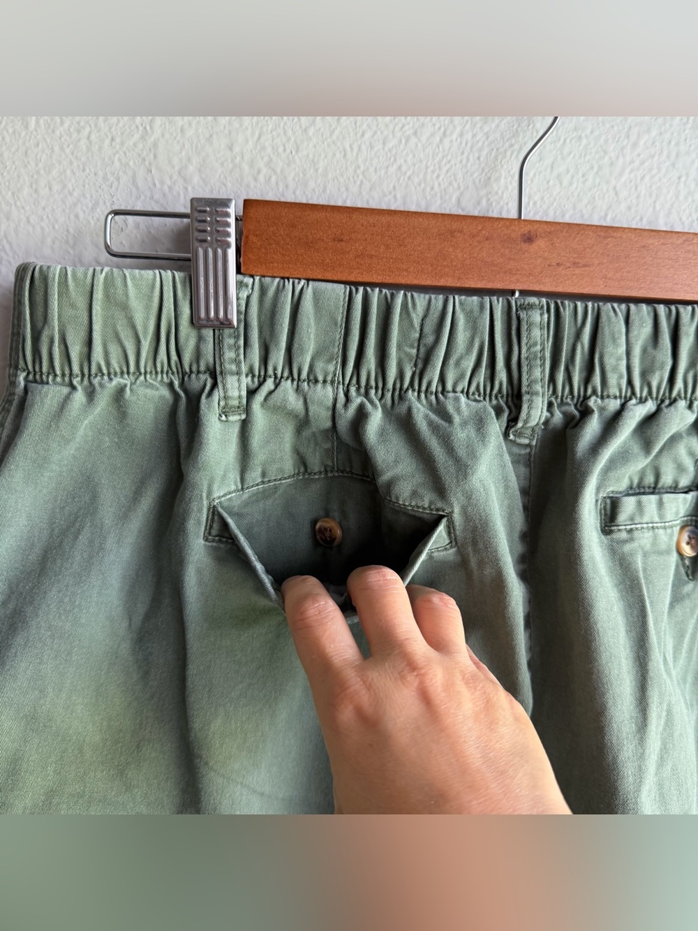 Old Navy Everyday Elasticized Back Waistband Large Chino Shorts Comfy Preppy F - Picture 6 of 14